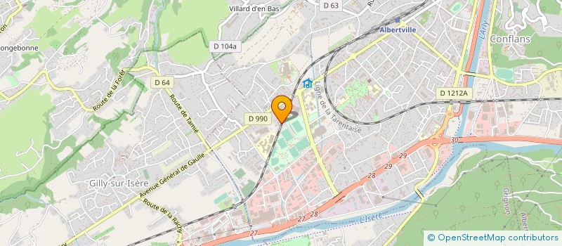 localisation de l'entreprise MADAME CATHERINE CHALIFOUR  ALBERTVILLE