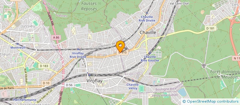 localisation de l'entreprise MADAME CATHERINE CHAMAILLET  VIROFLAY