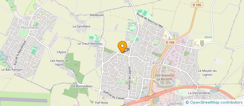 localisation de l'entreprise MADAME CATHERINE CHAMPEAU  LAGORD