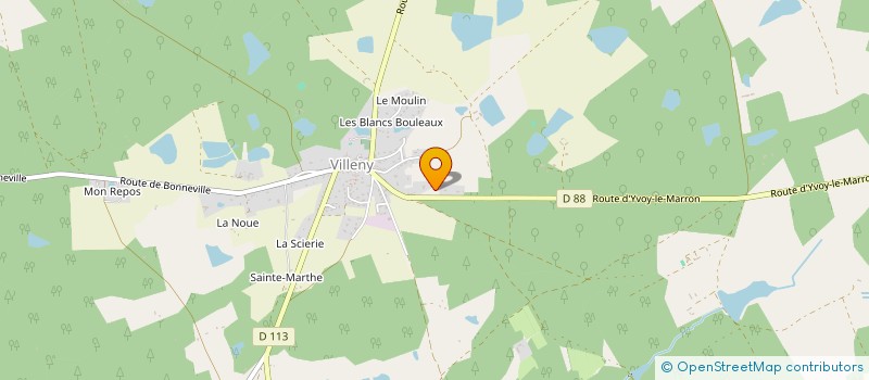 localisation de l'entreprise MADAME CATHERINE CHAMPY  VILLENY