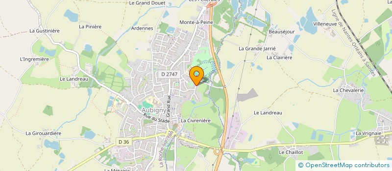 localisation de l'entreprise MADAME CATHERINE CHAPALAIN à AUBIGNY-LES CLOUZEAUX