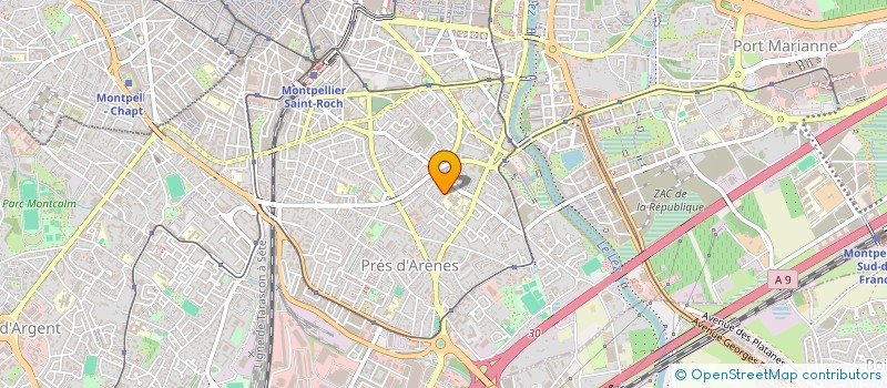 localisation de l'entreprise MADAME CATHERINE CHAPELIER à MONTPELLIER