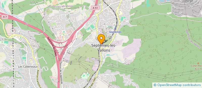 localisation de l'entreprise MADAME CATHERINE CHARBONNEL à SEPTEMES LES VALLONS