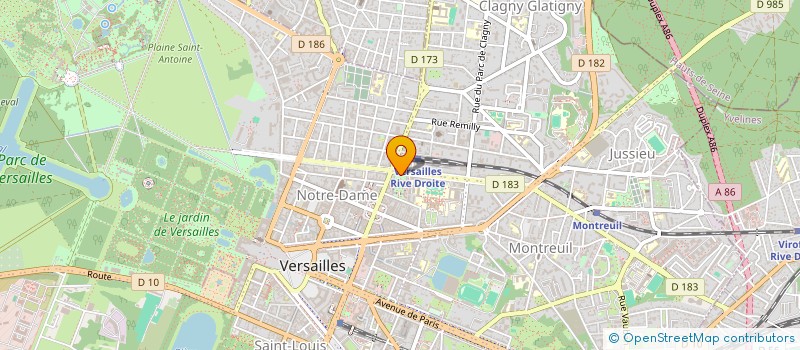 localisation de l'entreprise MADAME CATHERINE CHARLET à VERSAILLES