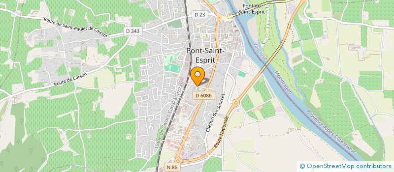 localisation de l'entreprise MADAME CATHERINE CHARPENTIER  PONT-SAINT-ESPRIT