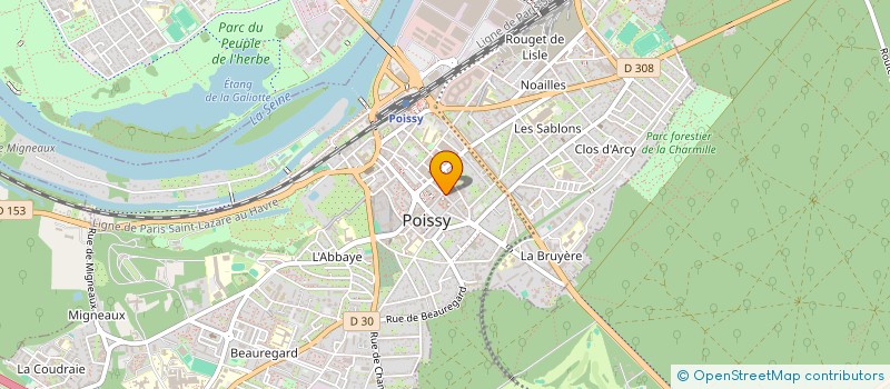 localisation de l'entreprise MADAME CATHERINE CHARRE  POISSY