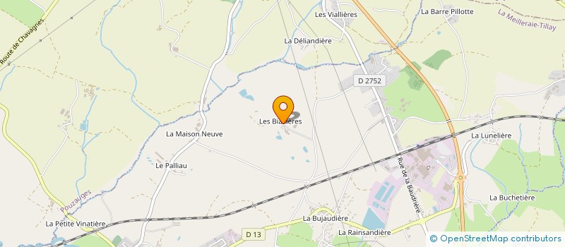localisation de l'entreprise MADAME CATHERINE CHARRIER à LA MEILLERAIE-TILLAY