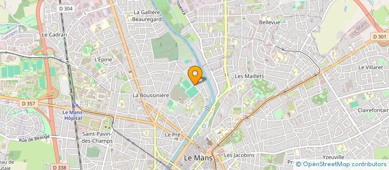 localisation de l'entreprise MADAME CATHERINE CHASSAGNON  LE MANS