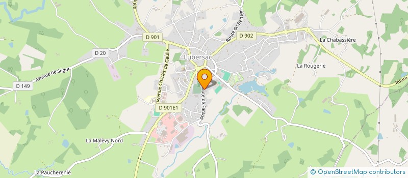 localisation de l'entreprise MADAME CATHERINE CHASTAINGT  LUBERSAC