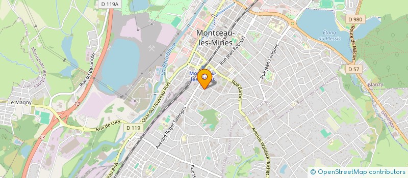 localisation de l'entreprise MADAME CATHERINE CHATAIGNER à MONTCEAU-LES-MINES