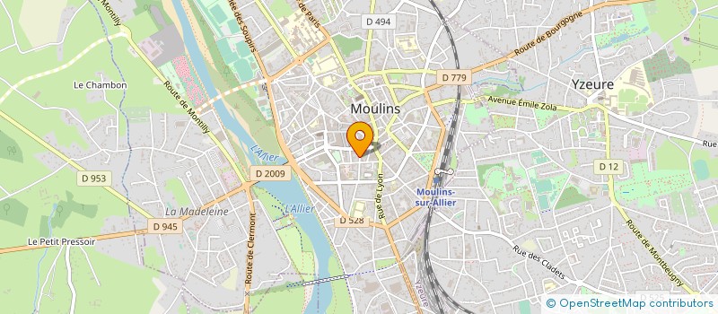 localisation de l'entreprise MADAME CATHERINE CHATELLUX à MOULINS