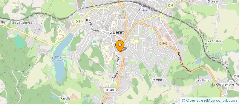 localisation de l'entreprise MADAME CATHERINE CHAUSSELAT à GUERET