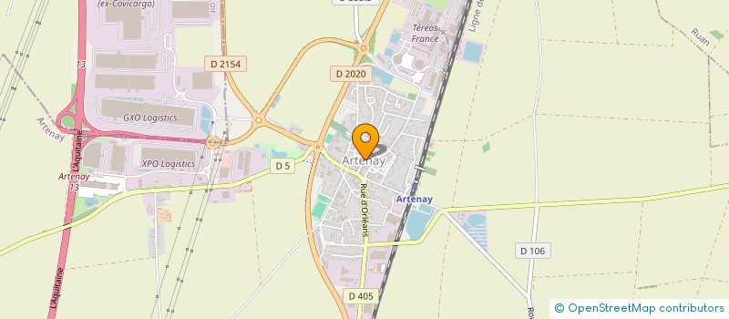 localisation de l'entreprise MADAME CATHERINE CHAUVEAU à ARTENAY