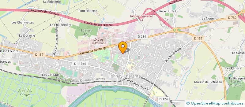 localisation de l'entreprise MADAME CATHERINE CHAUVET  TONNAY-CHARENTE