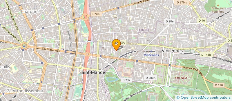 localisation de l'entreprise MADAME CATHERINE CHAUVET à VINCENNES