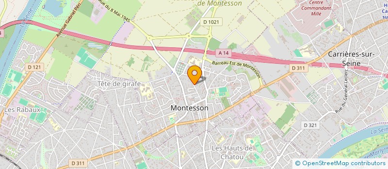 localisation de l'entreprise MADAME CATHERINE CHAUVET  MONTESSON