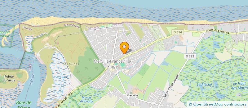 localisation de l'entreprise MADAME CATHERINE CHEHU  MERVILLE-FRANCEVILLE-PLAGE