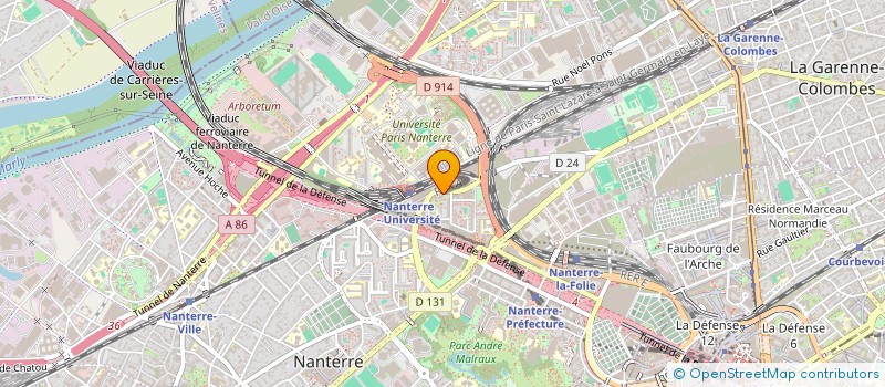 localisation de l'entreprise MADAME CATHERINE CHENU  NANTERRE