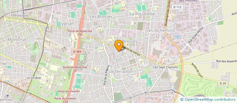 localisation de l'entreprise MADAME CATHERINE CHERIOT  BRON