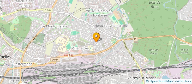 localisation de l'entreprise MADAME CATHERINE CHERRI  BROU-SUR-CHANTEREINE