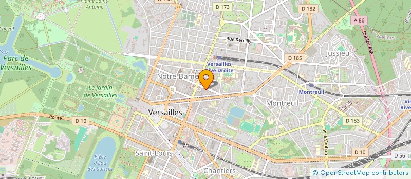 localisation de l'entreprise MADAME CATHERINE CHEVRETEAU à VERSAILLES