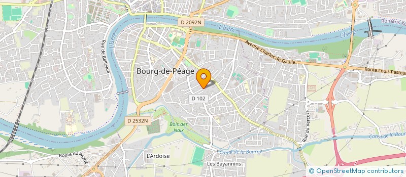 localisation de l'entreprise MADAME CATHERINE CHOMBART  BOURG-DE-PEAGE