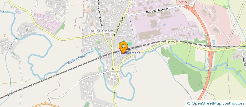 localisation de l'entreprise MADAME CATHERINE CHRISTOPHE  FAULQUEMONT