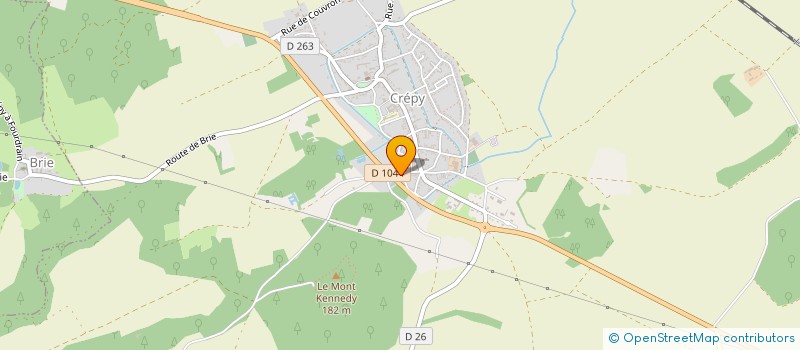 localisation de l'entreprise MADAME CATHERINE CINJAERE  CREPY