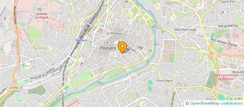 localisation de l'entreprise MADAME CATHERINE CLAUDE  POITIERS