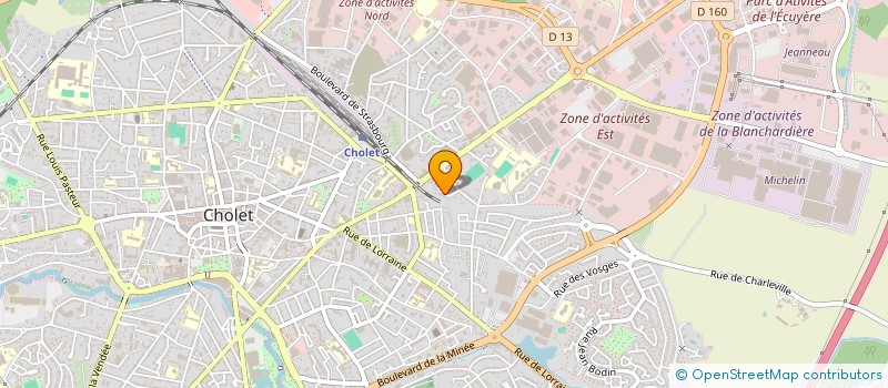 localisation de l'entreprise MADAME CATHERINE CLAVEREAU  CHOLET