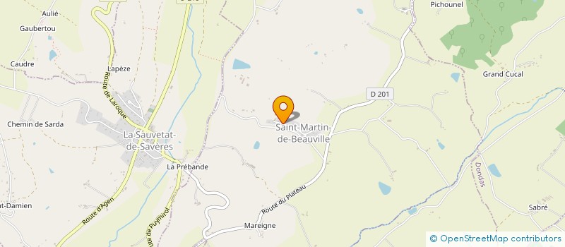 localisation de l'entreprise MADAME CATHERINE CLAVIE  SAINT-MARTIN-DE-BEAUVILLE