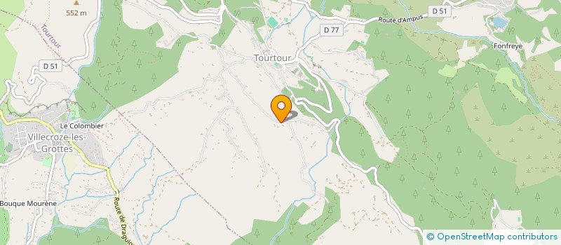 localisation de l'entreprise MADAME CATHERINE CLEMENT  TOURTOUR