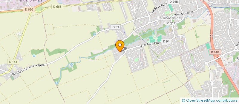 localisation de l'entreprise MADAME CATHERINE CLEMENT  LA RIVIERE-DE-CORPS