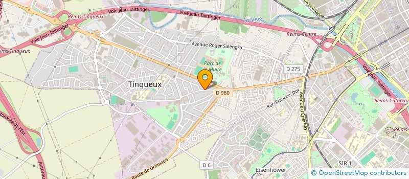 localisation de l'entreprise MADAME CATHERINE CLEMENT  REIMS