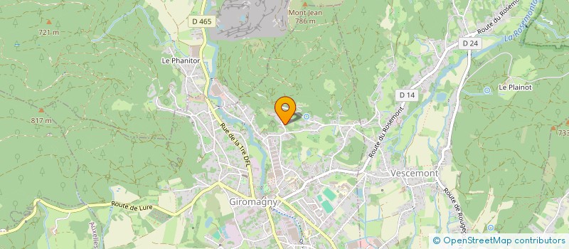localisation de l'entreprise MADAME CATHERINE CLERC  VESCEMONT