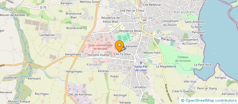 localisation de l'entreprise MADAME CATHERINE CLERGE à SAINT-POL-DE-LEON