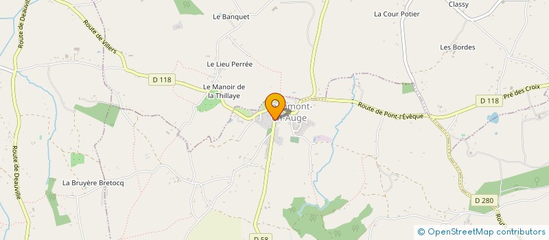 localisation de l'entreprise MADAME CATHERINE CLINET  BEAUMONT-EN-AUGE