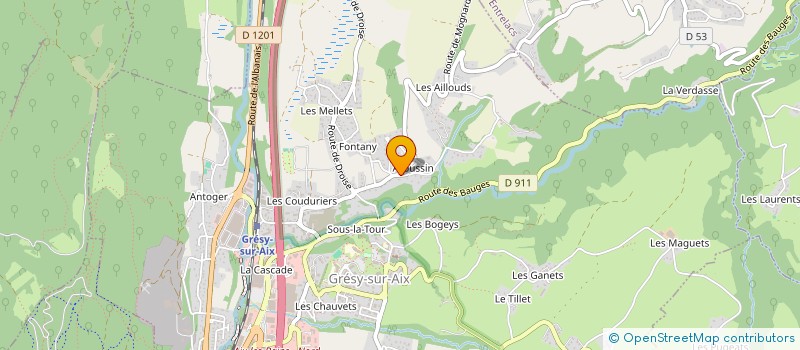 localisation de l'entreprise MADAME CATHERINE CLOCHET CATHERINE  GRESY-SUR-AIX