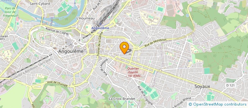 localisation de l'entreprise MADAME CATHERINE CLOITRE à ANGOULEME
