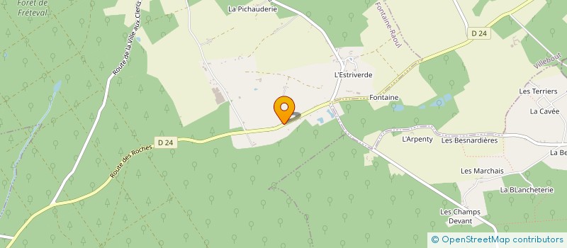 localisation de l'entreprise MADAME CATHERINE CLOUET  FONTAINE-RAOUL