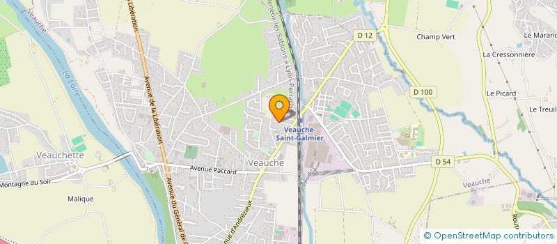 localisation de l'entreprise MADAME CATHERINE CLUNY  VEAUCHE