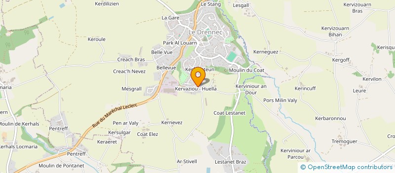 localisation de l'entreprise MADAME CATHERINE COAT  LE DRENNEC