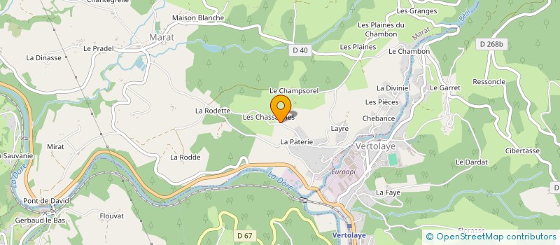 localisation de l'entreprise MADAME CATHERINE COLLET à VERTOLAYE