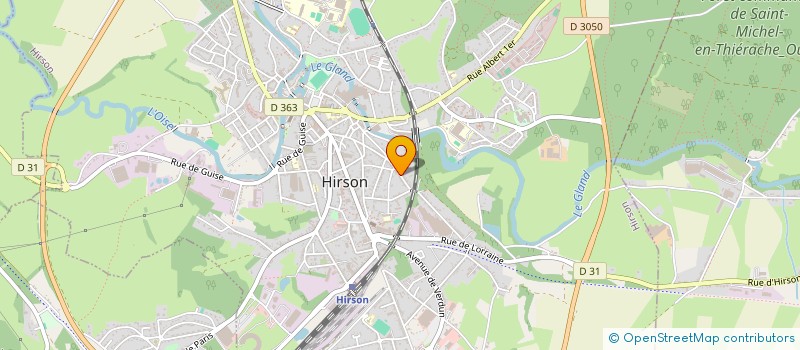 localisation de l'entreprise MADAME CATHERINE COLLET  HIRSON