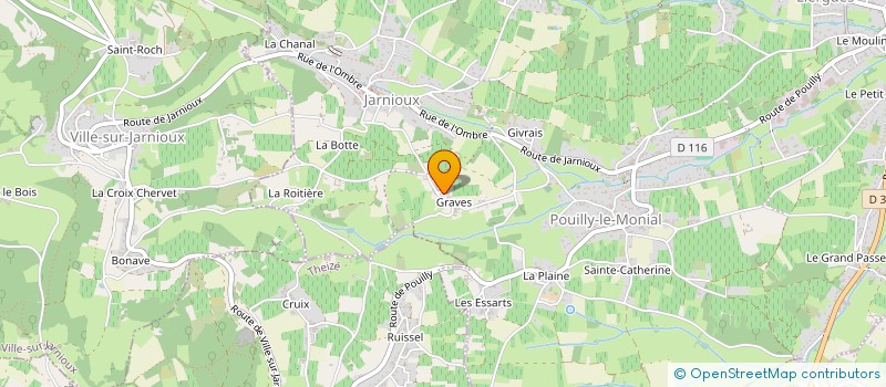 localisation de l'entreprise MADAME CATHERINE COMBIER à PORTE-DES-PIERRES-DOREES