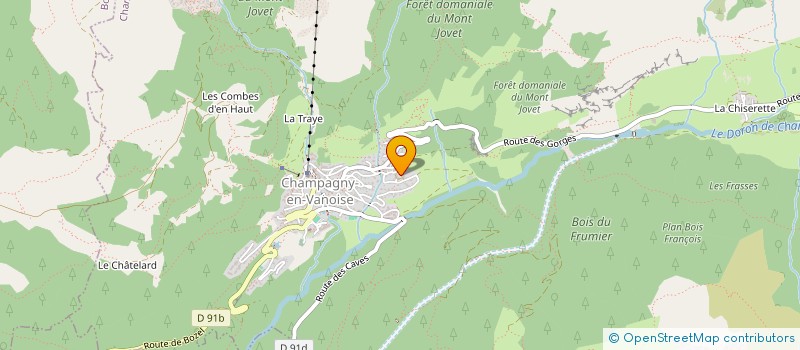 localisation de l'entreprise MADAME CATHERINE CONCETTI  CHAMPAGNY-EN-VANOISE