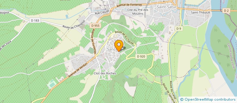 localisation de l'entreprise MADAME CATHERINE CORBEAU MELLOT  SANCERRE