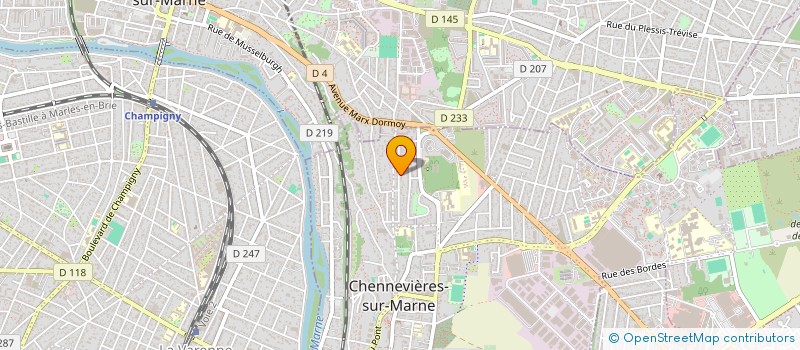 localisation de l'entreprise MADAME CATHERINE CORNELIS  CHENNEVIERES-SUR-MARNE