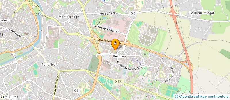 localisation de l'entreprise MADAME CATHERINE CORNILLON  POITIERS