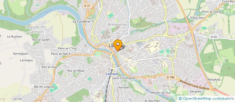 localisation de l'entreprise MADAME CATHERINE CORRE à LANNION